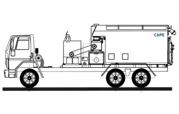 Aspirador Industrial Diesel Modelo ULTRA FURACÃO CP-D-130-15T-30-GII