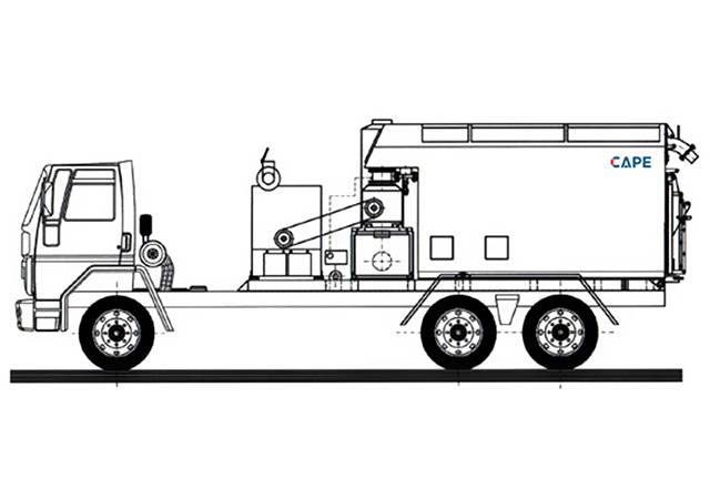 Aspirador Industrial Diesel Modelo ULTRA FURACÃO CP-D-130-15T-30-GII