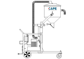 Aspirador Industrial de Pó Modelo CICLONE EH-100L GII DESCARGA TAMBOR