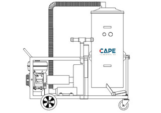 Aspirador Industrial de Pó Modelo CICLONE EH-200L GII GASOLINA