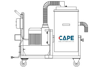 Aspirador Industrial de Pó Modelo CICLONE EH-70L GII