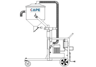 Aspirador Industrial de Pó Modelo TORNADO EH-70L GII DESCARGA TAMBOR