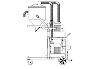 Aspirador Industrial de Pó Modelo ULTRA CICLONE EH-70L GII DESCARGA BIG BAG