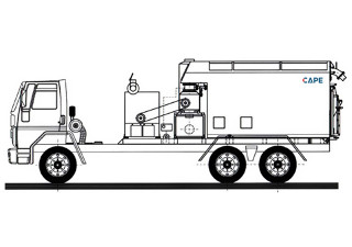 Aspirador Industrial Diesel Modelo ULTRA FURACÃO CP-D-130-15T-30-GII